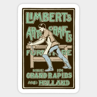 Grand Rapids Michigan Limbert Arts & Crafts Furniture Sticker